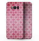 Deep Pink Bubble Morrocan Pattern - Samsung Galaxy S8 Full-Body Skin Kit