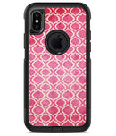 Deep Pink Bubble Morrocan Pattern - iPhone X OtterBox Case & Skin Kits