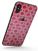 Deep Pink Bubble Morrocan Pattern - iPhone X Skin-Kit
