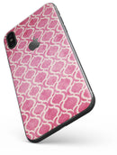 Deep Pink Bubble Morrocan Pattern - iPhone X Skin-Kit