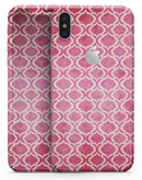 Deep Pink Bubble Morrocan Pattern - iPhone X Skin-Kit