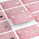 Deep Pink Pattern Of Luxury - Premium Protective Decal Skin-Kit for the Apple Credit Card