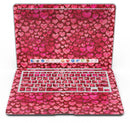 Deep Pink Watercolor Hearts - MacBook Air Skin Kit