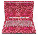 Deep Pink Watercolor Hearts - MacBook Air Skin Kit