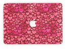 Deep Pink Watercolor Hearts - MacBook Pro with Retina Display Full-Coverage Skin Kit