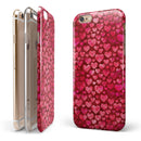 Deep Pink Watercolor Hearts iPhone 6/6s or 6/6s Plus 2-Piece Hybrid INK-Fuzed Case