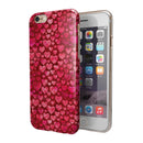 Deep Pink Watercolor Hearts iPhone 6/6s or 6/6s Plus 2-Piece Hybrid INK-Fuzed Case