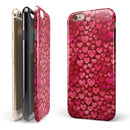 Deep Pink Watercolor Hearts iPhone 6/6s or 6/6s Plus 2-Piece Hybrid INK-Fuzed Case