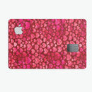 Deep Pink Watercolor Hearts - Premium Protective Decal Skin-Kit for the Apple Credit Card