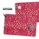 Deep Pink Watercolor Hearts - Premium Protective Decal Skin-Kit for the Apple Credit Card