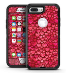 Deep Pink Watercolor Hearts - iPhone 7 Plus/8 Plus OtterBox Case & Skin Kits