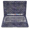 Deep Purple Watercolor Quatrefoil - MacBook Air Skin Kit