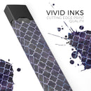 Deep Purple Watercolor Quatrefoil - Premium Decal Protective Skin-Wrap Sticker compatible with the Juul Labs vaping device