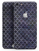 Deep Purple Watercolor Quatrefoil - Skin-kit for the iPhone 8 or 8 Plus