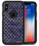 Deep Purple Watercolor Quatrefoil - iPhone X OtterBox Case & Skin Kits