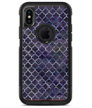 Deep Purple Watercolor Quatrefoil - iPhone X OtterBox Case & Skin Kits