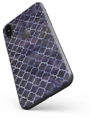Deep Purple Watercolor Quatrefoil - iPhone X Skin-Kit