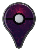 Deep Purple and Red Geometric Triangles Pokémon GO Plus Vinyl Protective Decal Skin Kit
