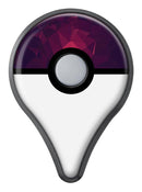 Deep Purple and Red Geometric Triangles Pokémon GO Plus Vinyl Protective Decal Skin Kit