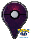 Deep Purple and Red Geometric Triangles Pokémon GO Plus Vinyl Protective Decal Skin Kit