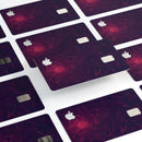 Deep Purple and Red Geometric Triangles - Premium Protective Decal Skin-Kit for the Apple Credit Card