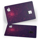 Deep Purple and Red Geometric Triangles - Premium Protective Decal Skin-Kit for the Apple Credit Card