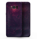Deep Purple and Red Geometric Triangles - Samsung Galaxy S8 Full-Body Skin Kit
