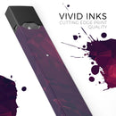 Deep Purple and Red Geometric Triangles - Premium Decal Protective Skin-Wrap Sticker compatible with the Juul Labs vaping device