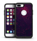 Deep Purple and Red Geometric Triangles - iPhone 7 or 7 Plus Commuter Case Skin Kit