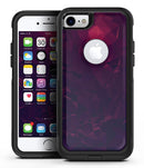 Deep Purple and Red Geometric Triangles - iPhone 7 or 7 Plus Commuter Case Skin Kit
