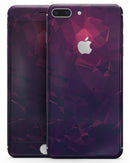 Deep Purple and Red Geometric Triangles - Skin-kit for the iPhone 8 or 8 Plus