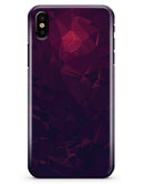 Deep Purple and Red Geometric Triangles - iPhone X Clipit Case