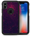 Deep Purple and Red Geometric Triangles - iPhone X OtterBox Case & Skin Kits