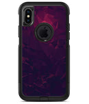 Deep Purple and Red Geometric Triangles - iPhone X OtterBox Case & Skin Kits