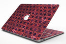 Deep Red Watercolor Ring Pattern - MacBook Air Skin Kit