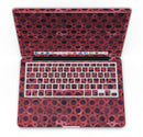 Deep Red Watercolor Ring Pattern - MacBook Pro with Retina Display Full-Coverage Skin Kit