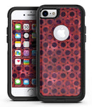 Deep Red Watercolor Ring Pattern - iPhone 7 or 8 OtterBox Case & Skin Kits