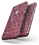 Deep Red Watercolor Ring Pattern - Skin-kit for the iPhone 8 or 8 Plus