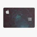 Deep Sea Teal Geometric Shapes  - Premium Protective Decal Skin-Kit for the Apple Credit Card