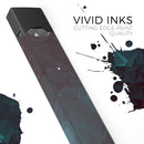 Deep Sea Teal Geometric Shapes  - Premium Decal Protective Skin-Wrap Sticker compatible with the Juul Labs vaping device