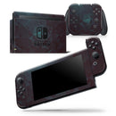 Deep Sea Teal Geometric Shapes - Vinyl Skin Wrap for Nintendo Switch 2, OLED, Lite, Pro Controller, Wii & Classic Handhelds