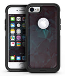 Deep Sea Teal Geometric Shapes  - iPhone 7 or 7 Plus Commuter Case Skin Kit