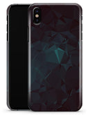 Deep Sea Teal Geometric Shapes  - iPhone X Clipit Case