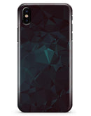 Deep Sea Teal Geometric Shapes  - iPhone X Clipit Case