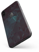 Deep Sea Teal Geometric Shapes  - iPhone X Skin-Kit