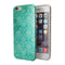 Deep Teal Luxury Pattern iPhone 6/6s or 6/6s Plus 2-Piece Hybrid INK-Fuzed Case