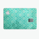 Deep Teal Luxury Pattern - Premium Protective Decal Skin-Kit for the Apple Credit Card