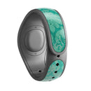 Deep Teal Luxury Pattern - Decal Skin Wrap Kit for the Disney Magic Band