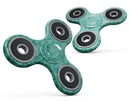 Deep Teal Luxury Pattern Full-Body Fidget Spinner Skin-Kit
