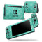 Deep Teal Luxury Pattern - Skin Wrap Decal for Nintendo Switch Lite Console & Dock - 3DS XL - 2DS - Pro - DSi - Wii - Joy-Con Gaming Controller